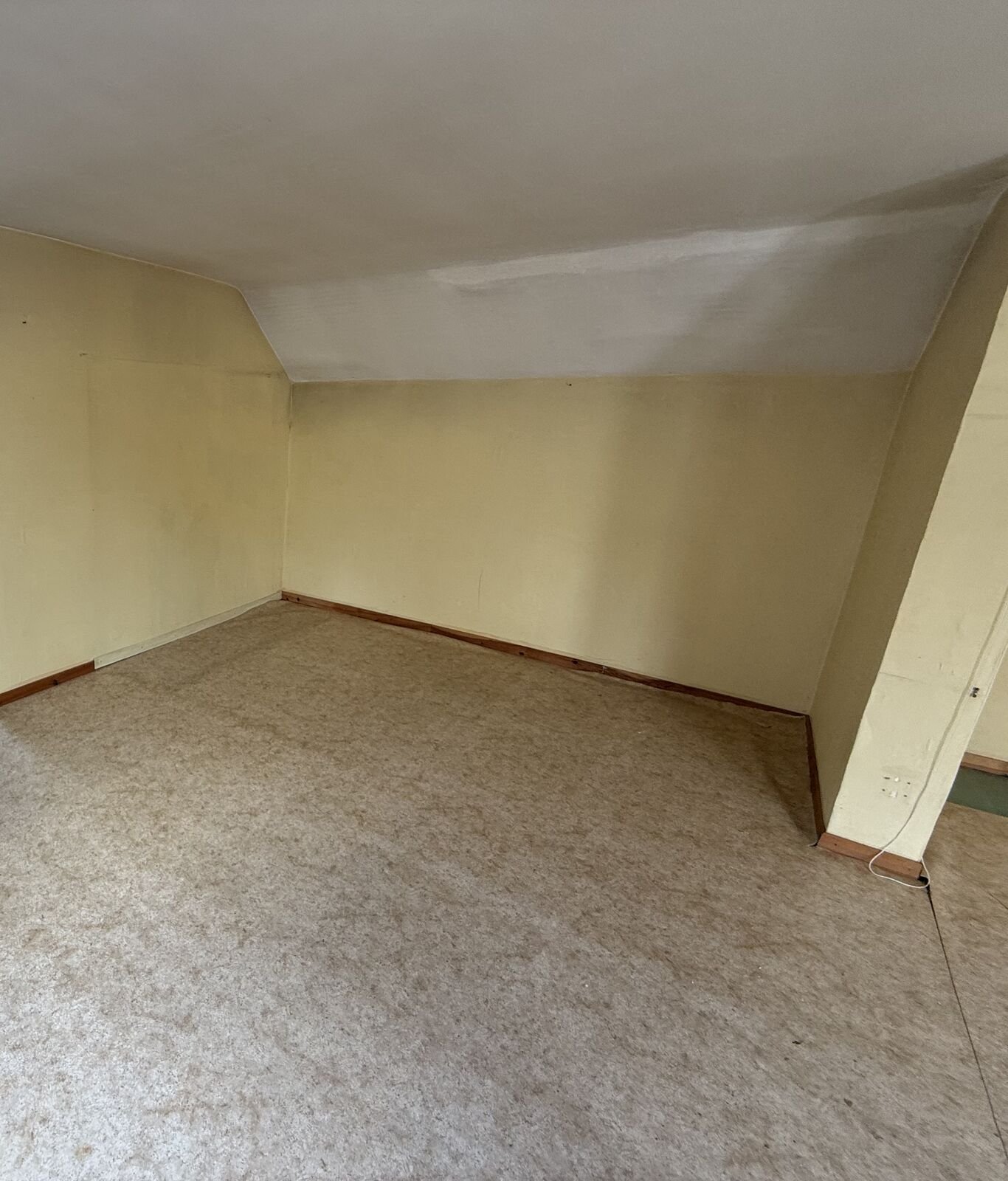 L'étage sous combles, avant travaux